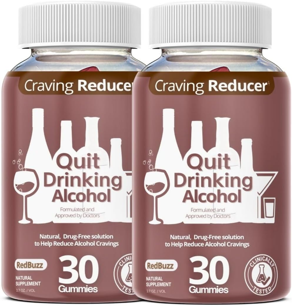 Drop The Craving Quit Alcohol Gummy - Craving Support - 60 Gummies - görsel 1
