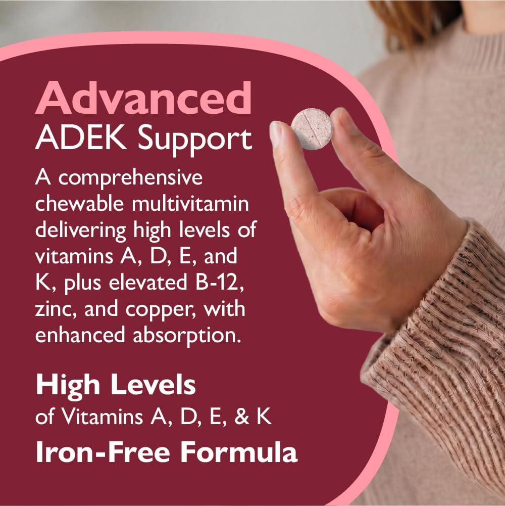 Celebrate Vitamins Multi ADEK Chewable Tablets - Iron Free - Berry Sorbet - 60 Tablets - görsel 8