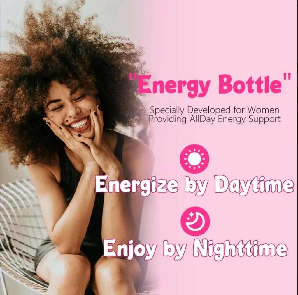 Himiyer Women's Energy Supplement, 60 Vegetable Capsules, with Ashwagandha, Shilajit, Sea Moss, Collagen and Biotin - görsel 2