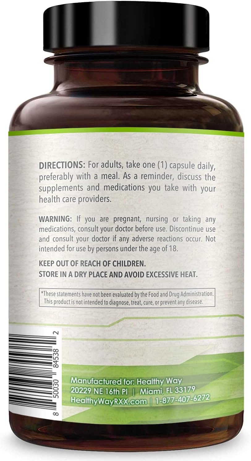 HealthyWayRx 500mg SAM-e Supplement - S-Adenosyl-L-Methionine Capsules for Brain, Liver & Mood Wellness (360 Servings) - görsel 9