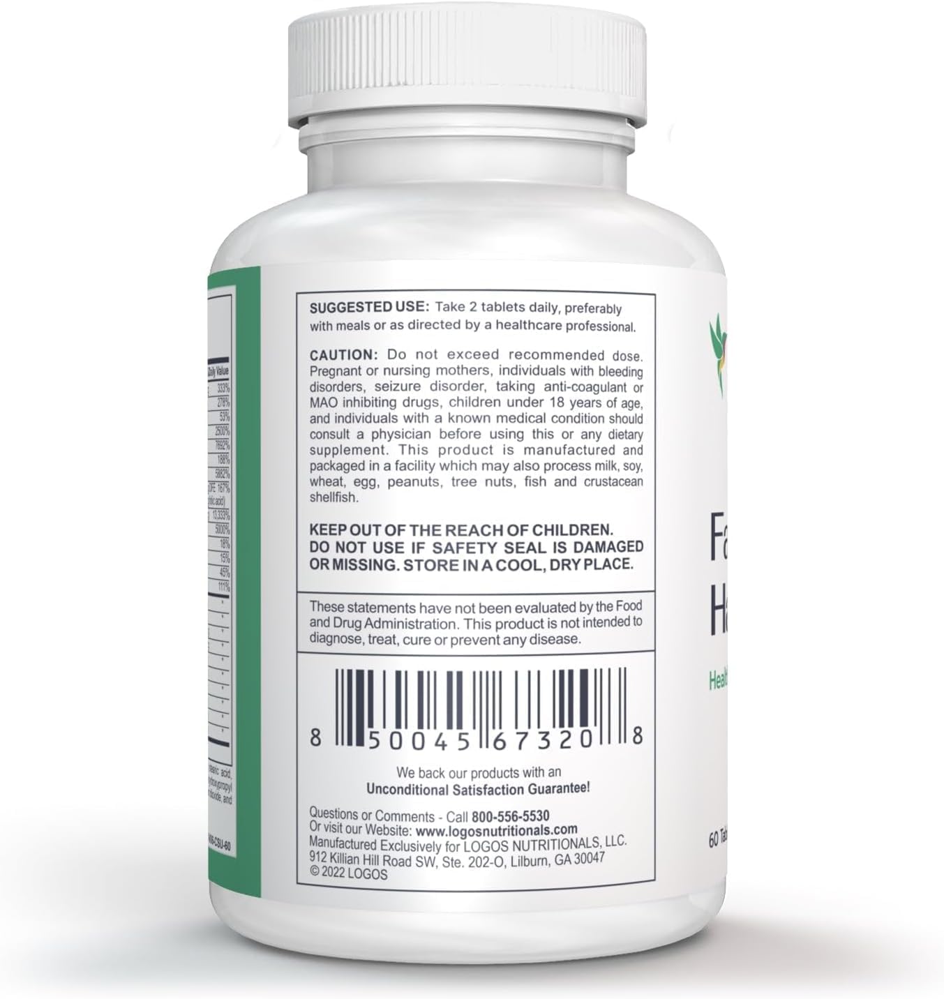 Fabulous Hair - Hair Growth Supplement with Biotin, Silica & Vitamins A, C, E (60 Tablets) - görsel 3