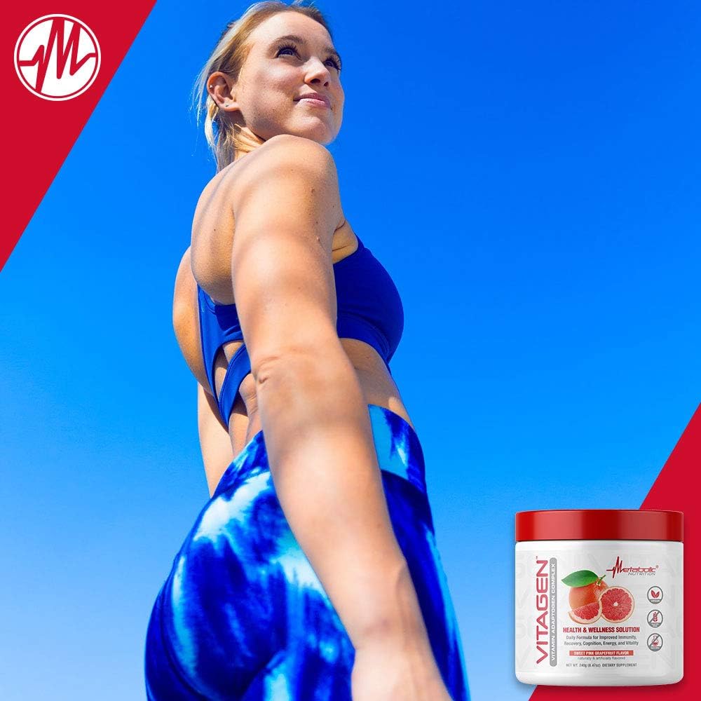 Metabolic Nutrition Vitagen, Vitamin Adaptogen Complex, 240 g, Health and Wellness Solution (Sweet Pink Grapefruit) - görsel 7