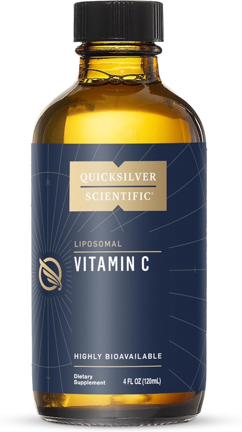 Quicksilver Scientific Liposomal Vitamin C 1000mg - Buffered Liquid Supplement with Liposomes for Superior Absorption - Vegan & Non-GMO (120 ml) - görsel 1