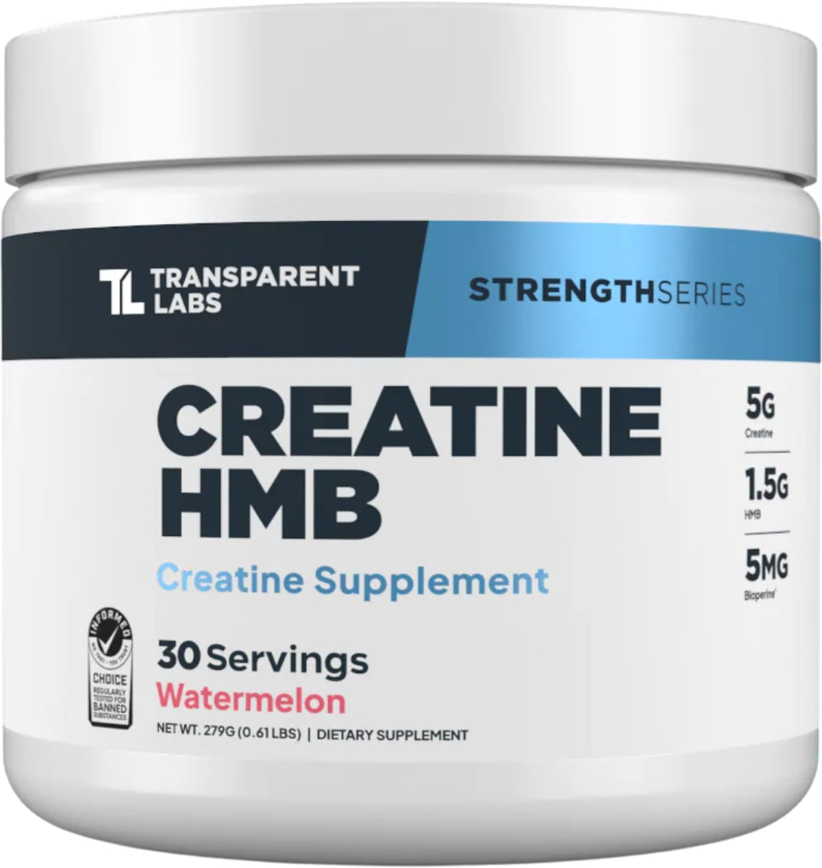 Transparent Labs Creatine HMB - Creatine Monohydrate Powder with HMB, Tropical Punch, 30 Servings - görsel 9