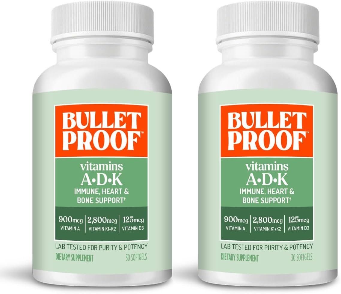 Bulletproof Vitamins A-D-K Soft gel capsule Capsules, 30 Count - görsel 8