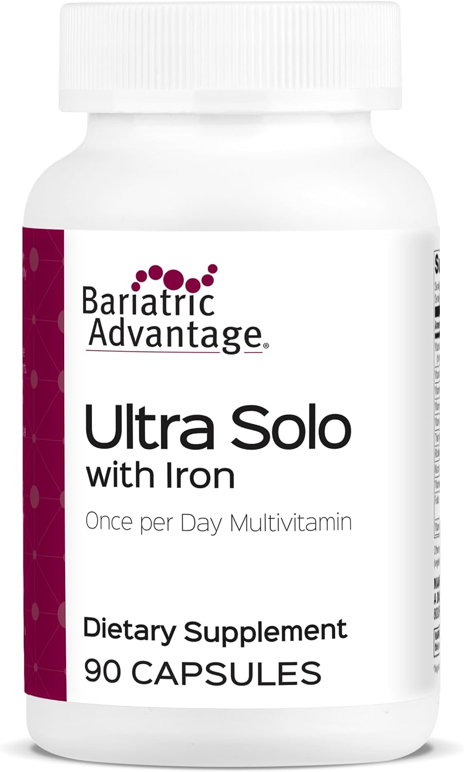 Bariatric Advantage Ultra Solo with Iron - Once-Daily Multivitamin for Bariatric Patients, 90 Capsules - görsel 1