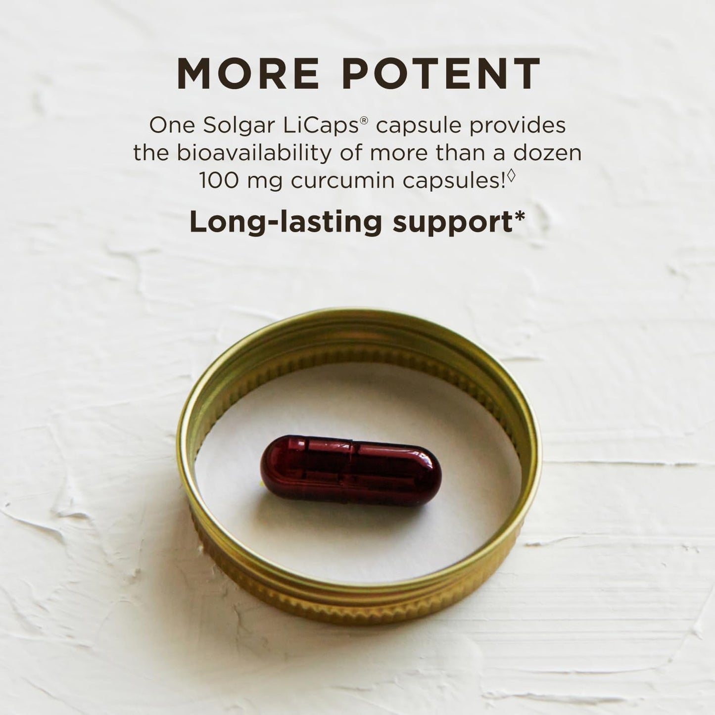 Solgar Full Spectrum Curcumin – 105 LiCaps – Superior Absorption – Brain, Joint & Immune Health – Vegan, Gluten-Free, Non-GMO, Dairy-free – 105 Servings - görsel 3