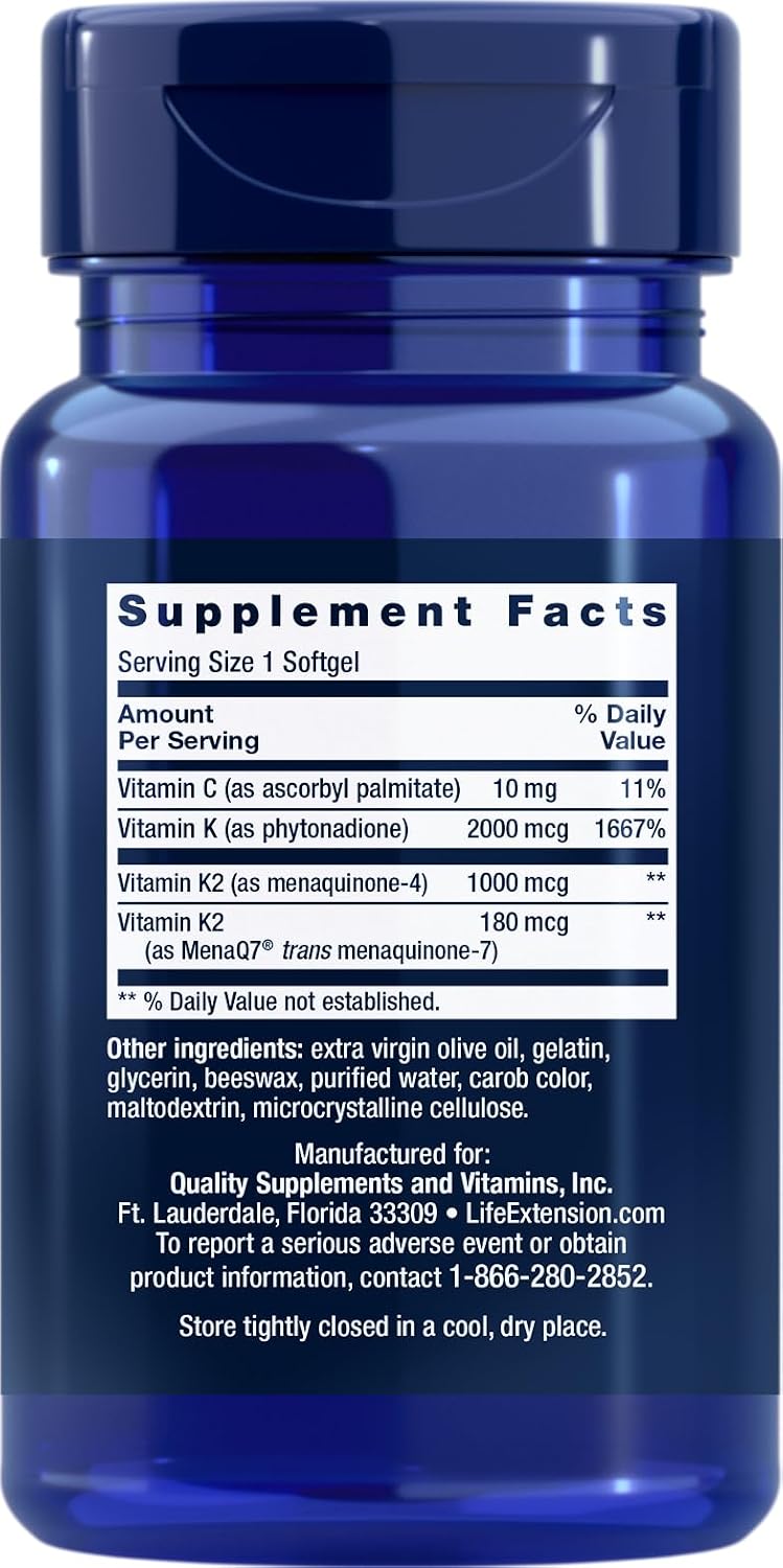 Life Extension Super K, 90 Softgels (Pack of 3) - görsel 2