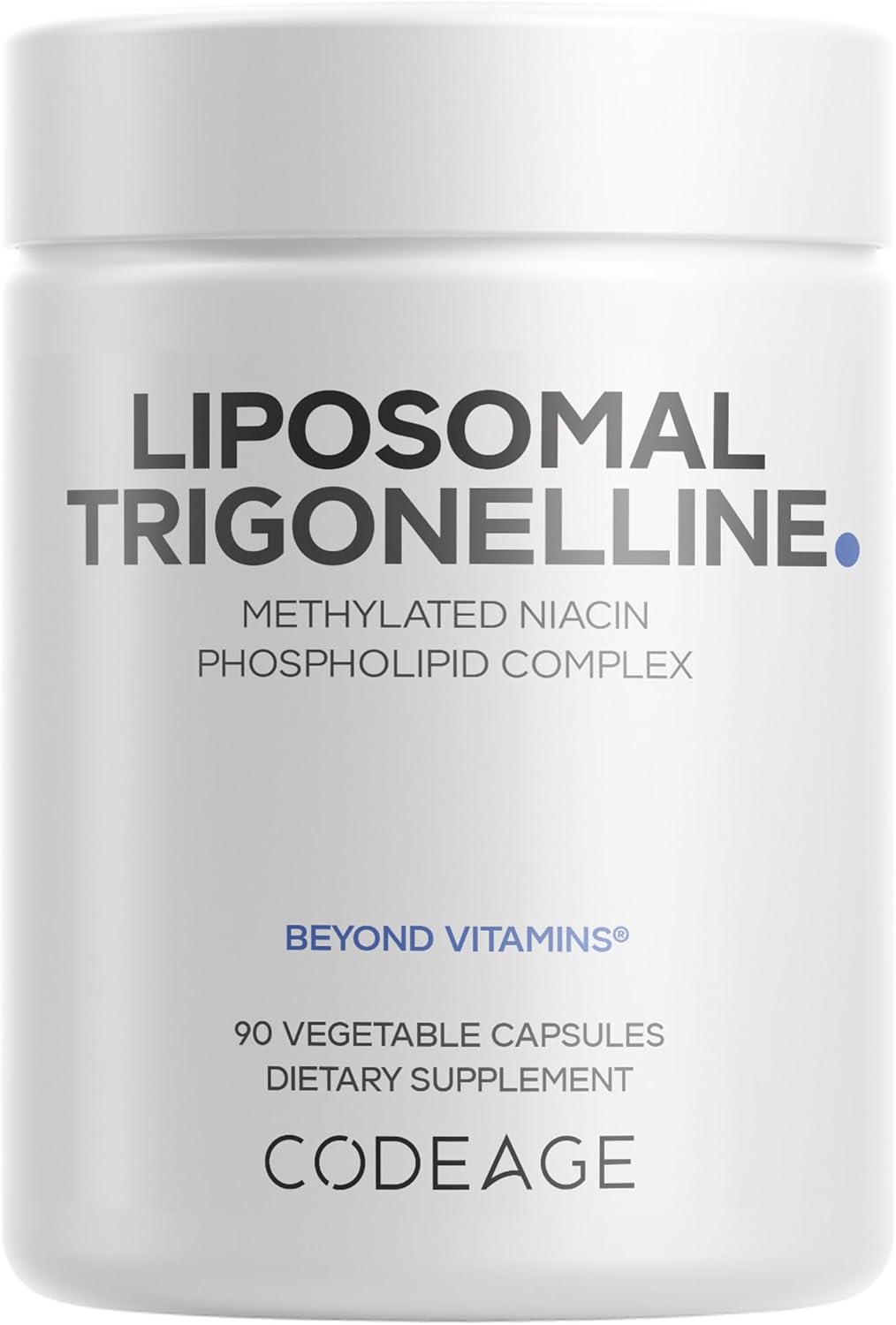 Codeage Liposomal Trigonelline – 250 mg Per Capsule – 3-Month Supply – Vegan Non-GMO – 90 Capsules - görsel 1