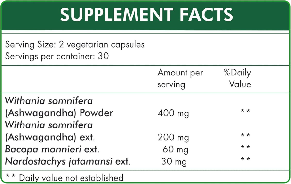 Stress Hrx, Ashwagandha Supplement Capsules, 600 mg, 60 Count - görsel 7