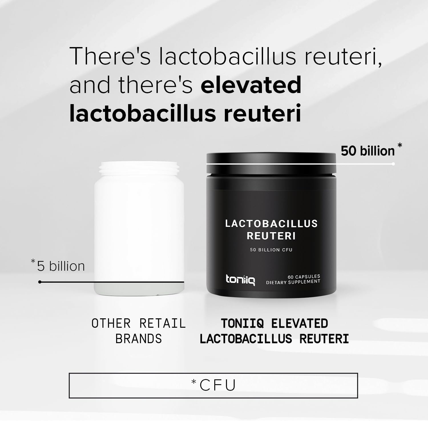 Toniiq Lactobacillus Reuteri Probiotic – 50 Billion CFU – 60 Vegetarian Capsules - görsel 4