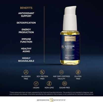 Quicksilver Scientific Liposomal Glutathione - Cacao Mint (50 ml)