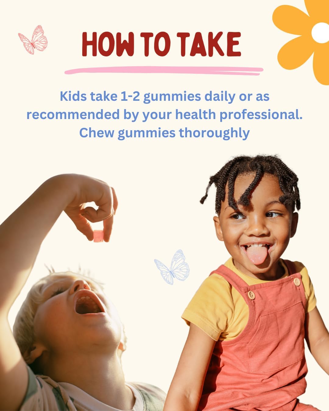 Krunchy Kids Vitamin D3 Gummies for Children 2+ – Clean Ingredients Strawberry Gummies, Vegan & Non-GMO, Low Glycaemic Vitamin D Supplement for Immune & Bone Support, 30 Count - görsel 4
