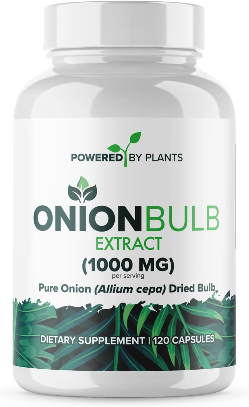 Onion Bulb Extract 1000mg Pure Natural Onion (Allium Cepa) Dried Bulb - 120 Capsules - görsel 1