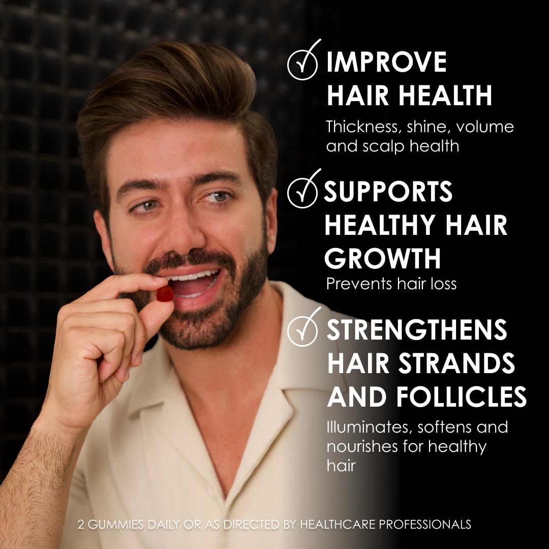 Biotin-Boosted Hair Gummies with Vitamins C, D & E - görsel 2