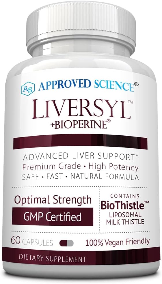 Approved Science Liversyl - Milk Thistle, Artichoke Extract, and BioPerine - Vegan - 360 Count - 6-Month Supply - Made in USA - görsel 7
