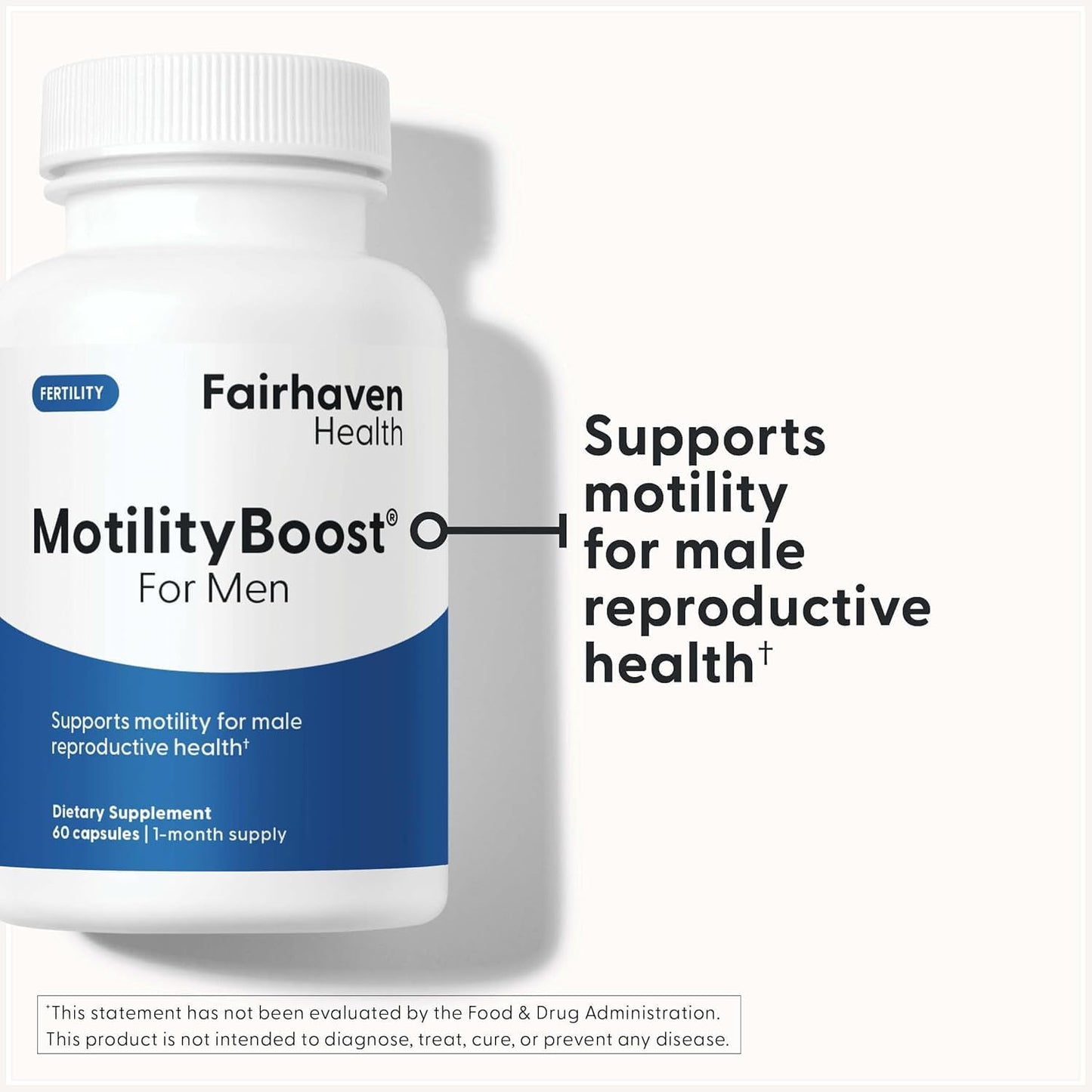 Fairhaven Health MotilityBoost for Men – Male Fertility Supplement with L-Carnitine, CoQ10 and B Vitamins (60 Capsules) - görsel 2