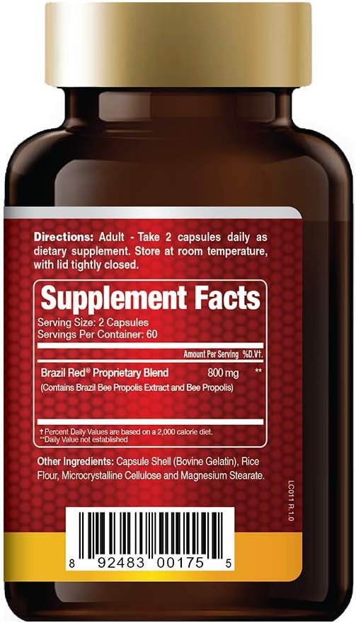 Brazil Red Bee High Concentrate Propolis (120 Capsules) - görsel 2