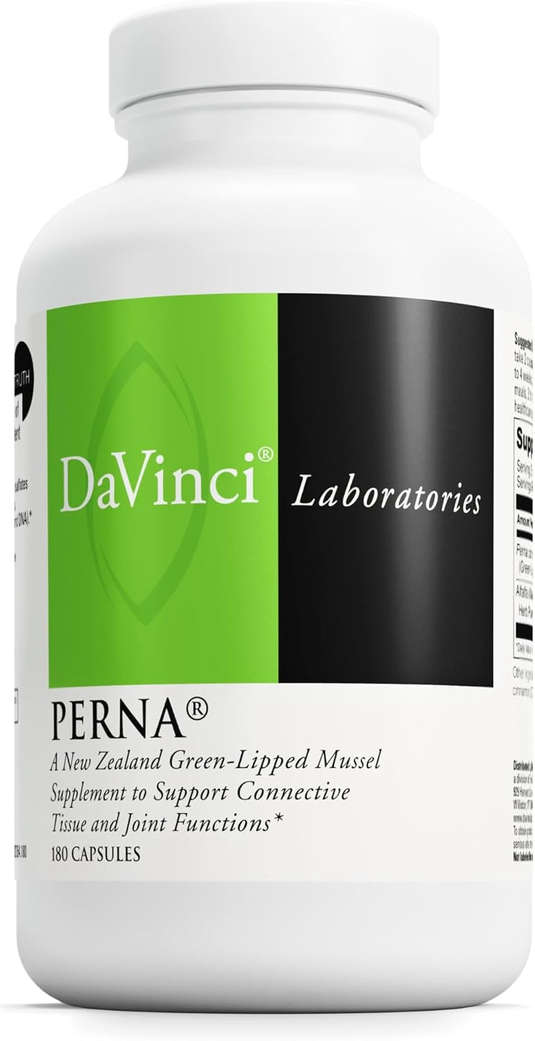 DAVINCI Labs Perna – New Zealand Green Mussel Joint Support – 180 Capsules - görsel 1