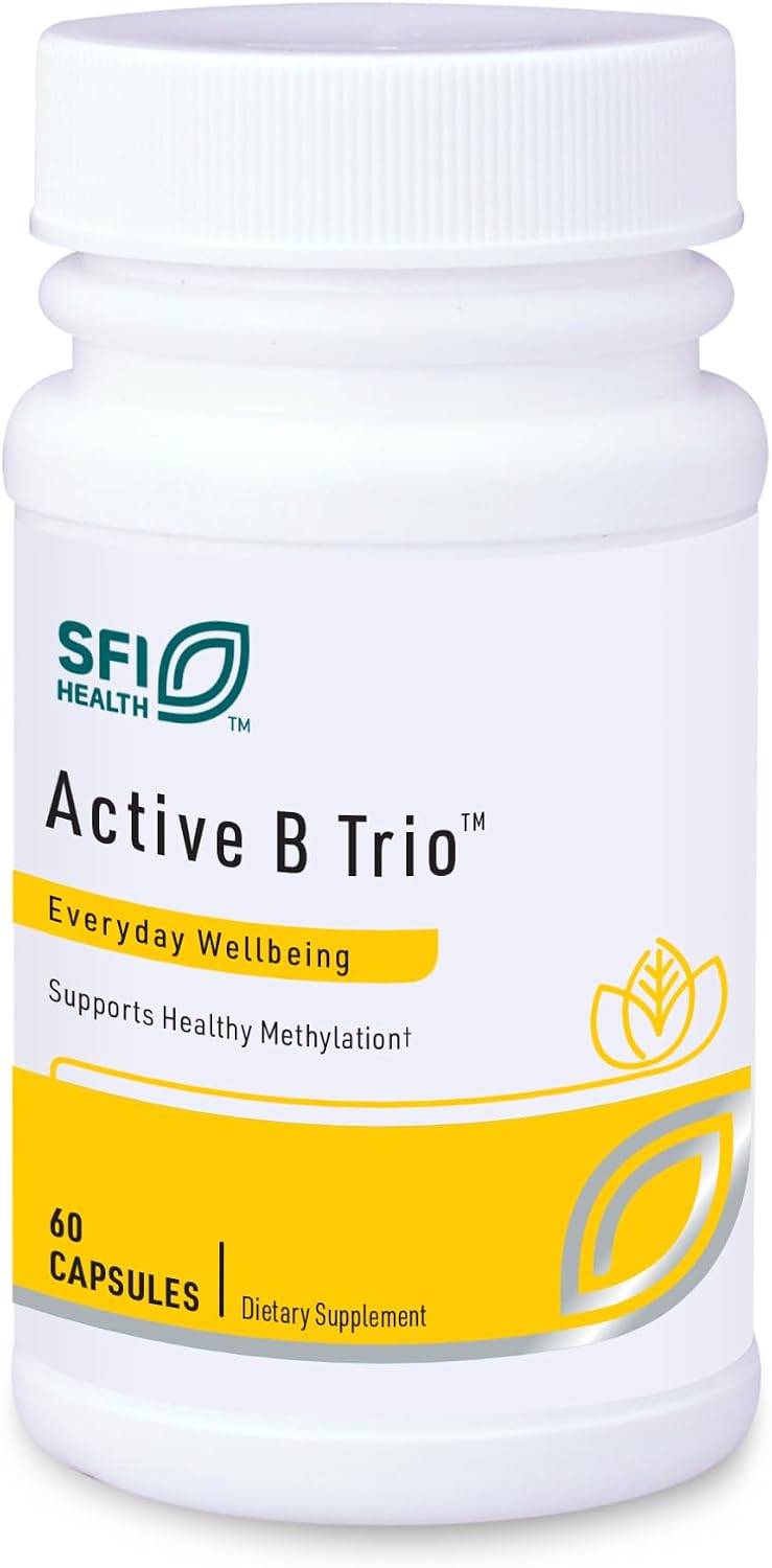 SFI Health Active B Trio – Methylated Vitamin B Complex with B6, B12 & Folate (60 Capsules) - görsel 1