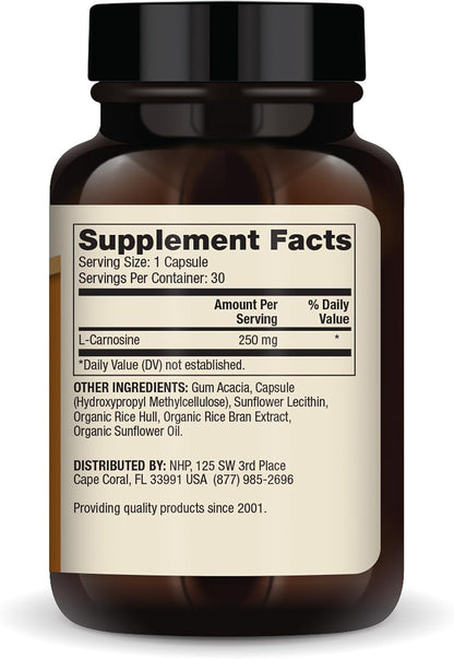 Dr. Mercola Liposomal Carnosine – 250 mg, 30 Capsules