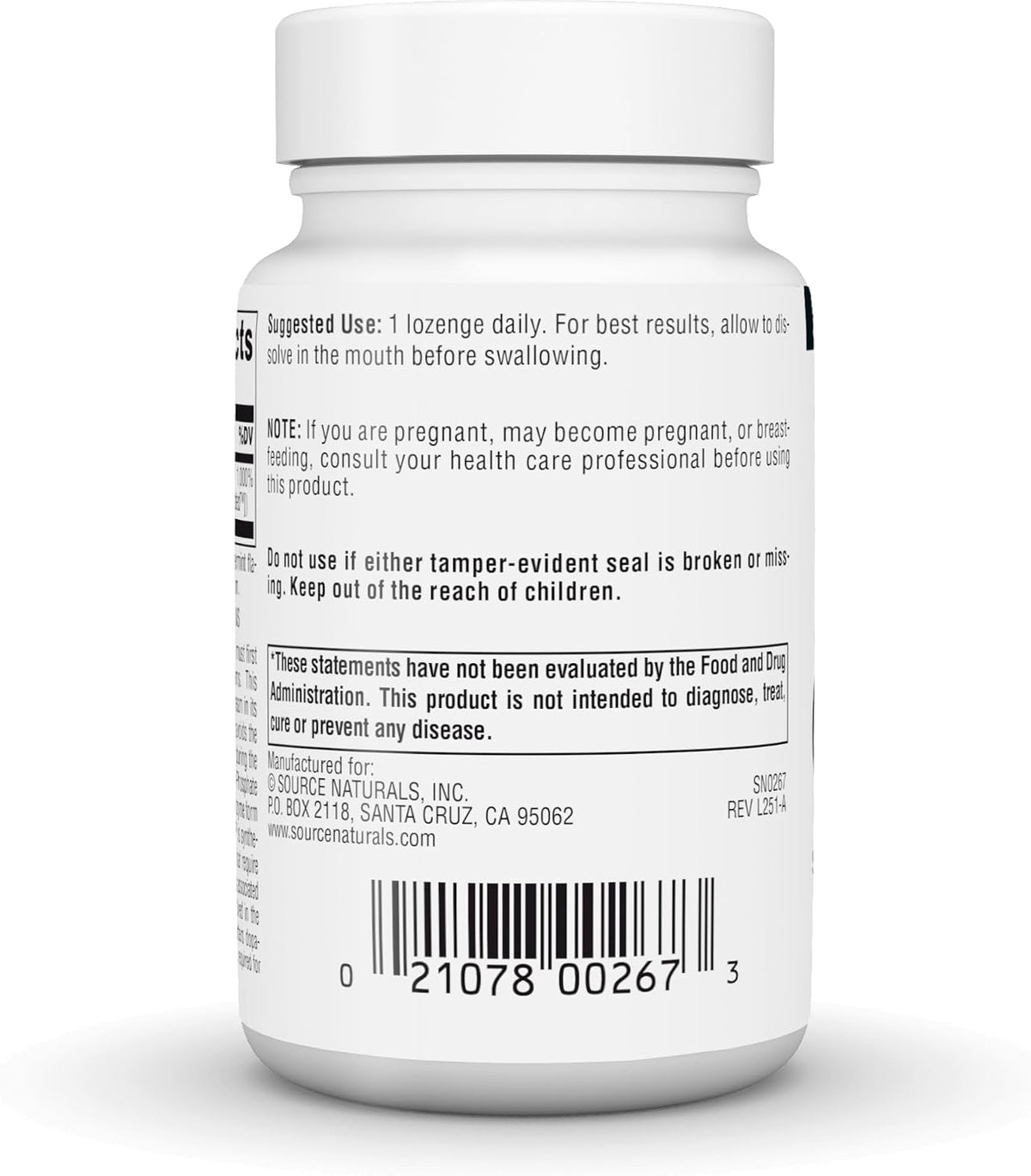 Source Naturals Coenzymated B-6, P-5-P Pyridoxal-5-Phosphate, 25 mg - 120 Lozenges - görsel 4
