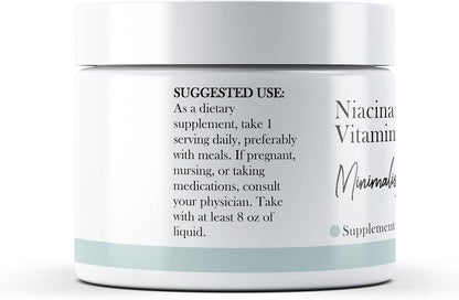 Minimalist Niacinamide Powder (56 g), Flush-Free Vitamin B3 Supplement