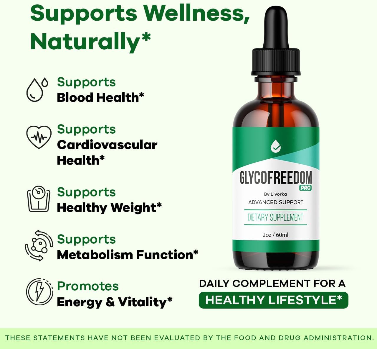 GlycoFreedom Drops – Advanced Formula Liquid Supplement, 5 Bottles - görsel 3