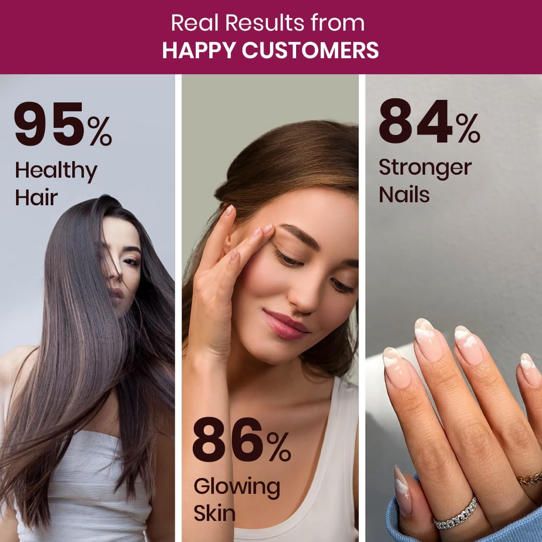 Himalayan Organics Biotin 10000mcg for Hair, Skin and Nails Tablets - 120 Count - görsel 9