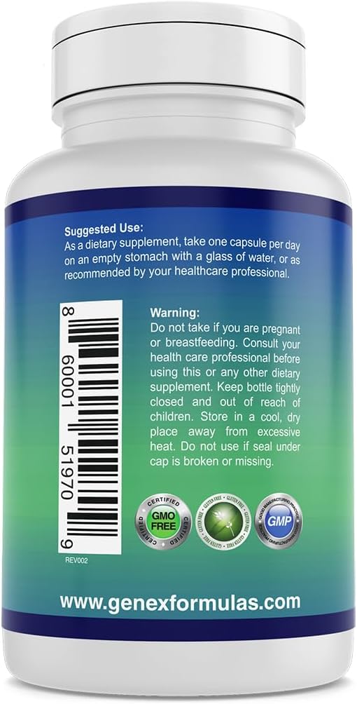 Genex Formulae Nicotinamide 500mg Flush-Free Niacin Capsules (3-Pack, 300 Count) - görsel 3