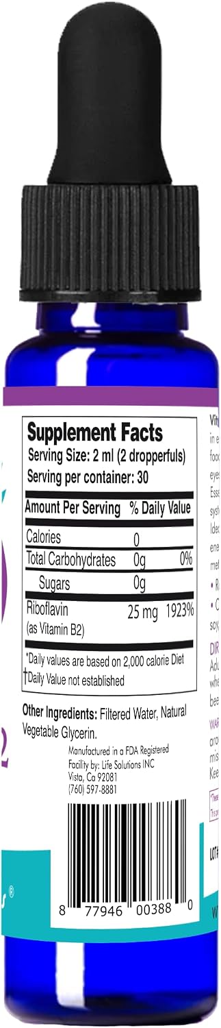Life Solutions Vitamin B2 Food Supplement – Enhanced Absorption - görsel 3