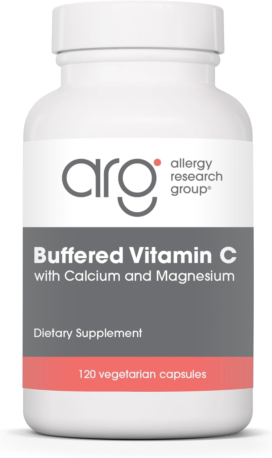 Allergy Research Group Buffered Vitamin C - 1000 mg, 120 Vegetarian Capsules - görsel 1