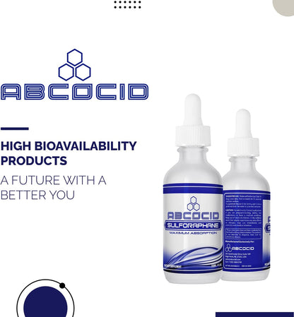 ABCOCID Activated and Stabilised Sulforaphane - 490 mg Liquid Supplement - 120 ml (240 Servings)