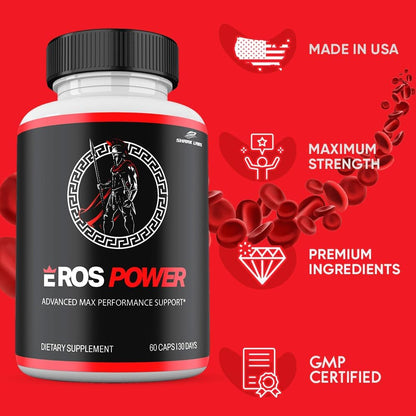 Eros Power Capsules, Advanced Premium Supplement Vitamin Capsules (3 Pack)