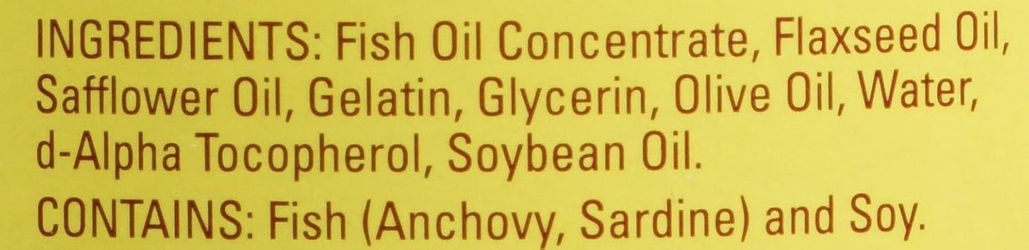 Nature Made Triple Omega 3-6-9 - Fish, Flaxseed, Safflower and Olive Oils - 180 Softgels - görsel 4