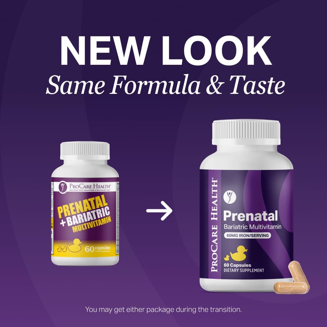 ProCare Health Prenatal Bariatric Multivitamin with Iron, 60 Capsules - görsel 2