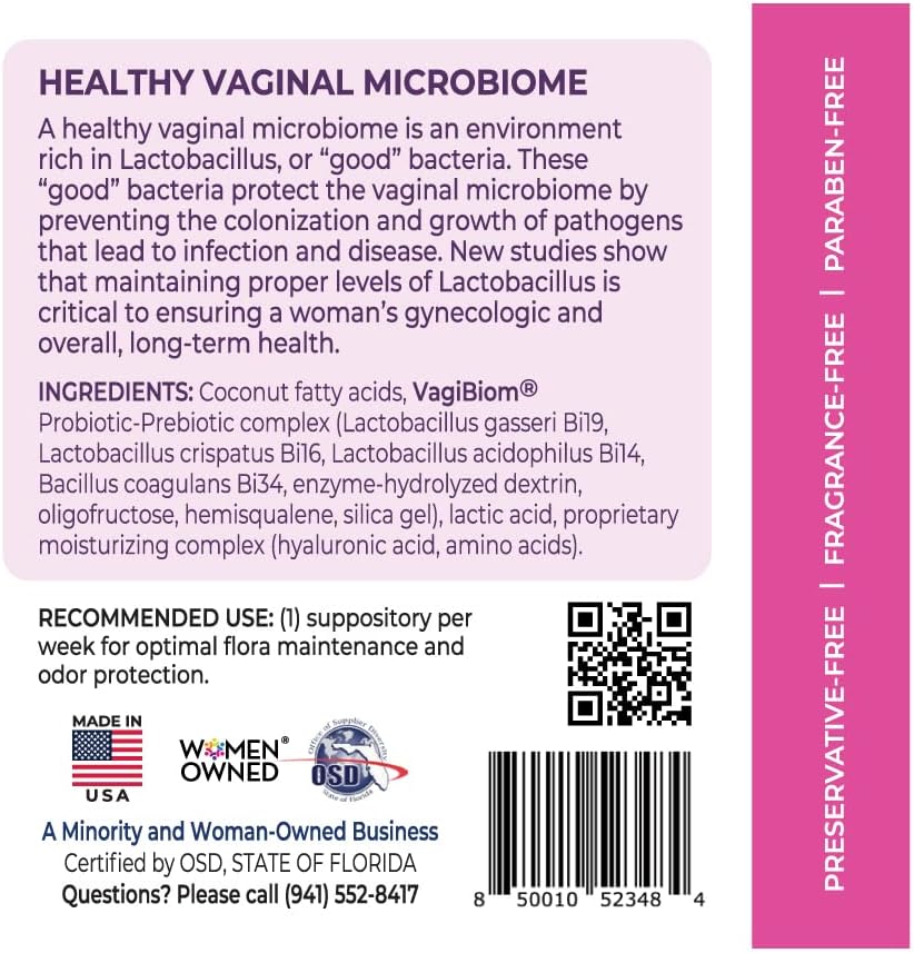 VagiBiom Probiotic Suppository Handy Travel Pack - 2 Suppositories - görsel 7