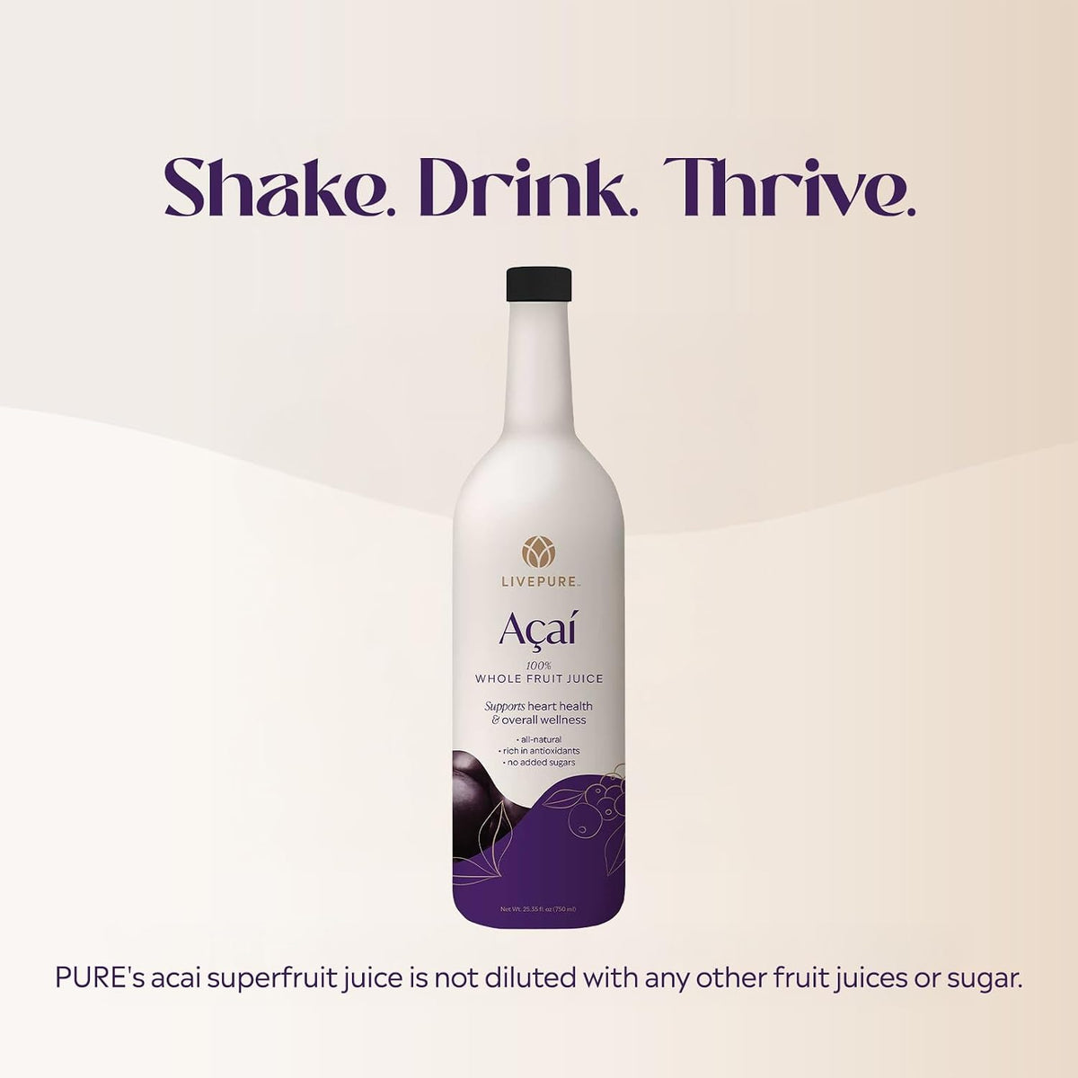 Pure 100% Acai Superfruit Juice (750 ml) - görsel 7