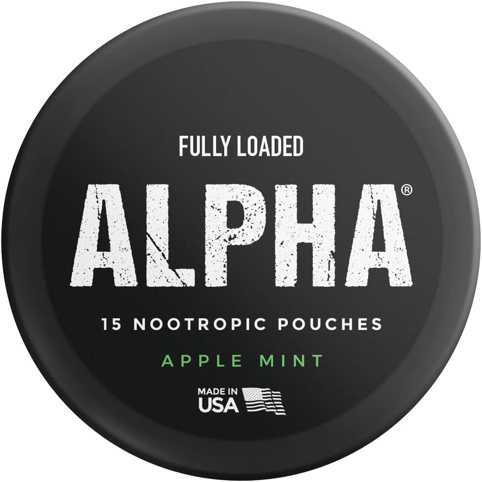 Fully Loaded Alpha Nootropic Pouches (Apple Mint) – 5 Cans – 15 Pouches per Can - görsel 7