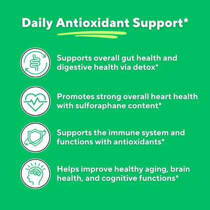 Vitapia Organic Broccoli Sprout Powder - Antioxidant, Brain, Skin & Heart Health Support - 100g Powder