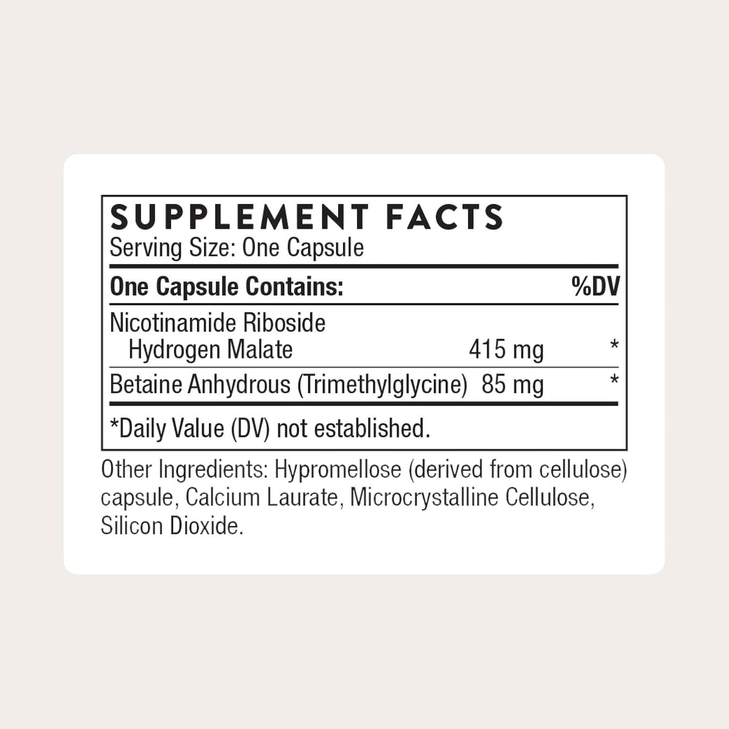 THORNE NiaCel 400 - NAD Supplement - Nicotinamide Riboside - 60 Capsules - görsel 2
