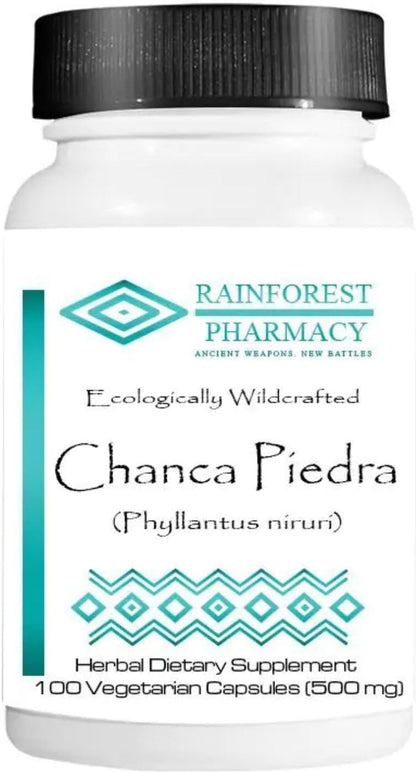 Chanca Piedra Stone Breaker – 100 Vegetarian Capsules, 500mg | Wildcrafted Whole Herb from the Amazon
