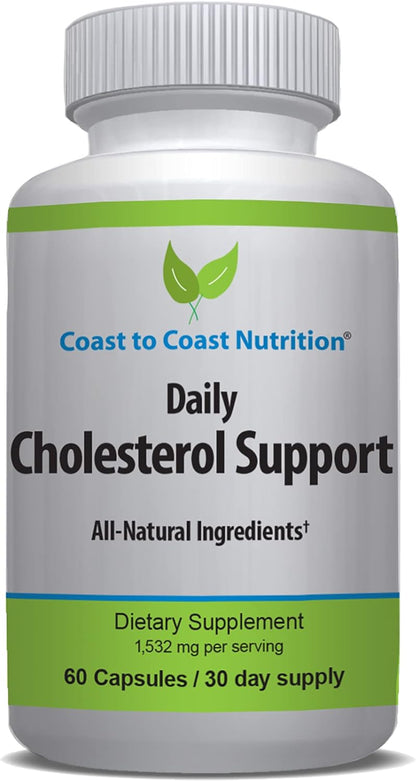 Coast to Coast Nutrition Cholesterol Support Supplement – 60 Capsules