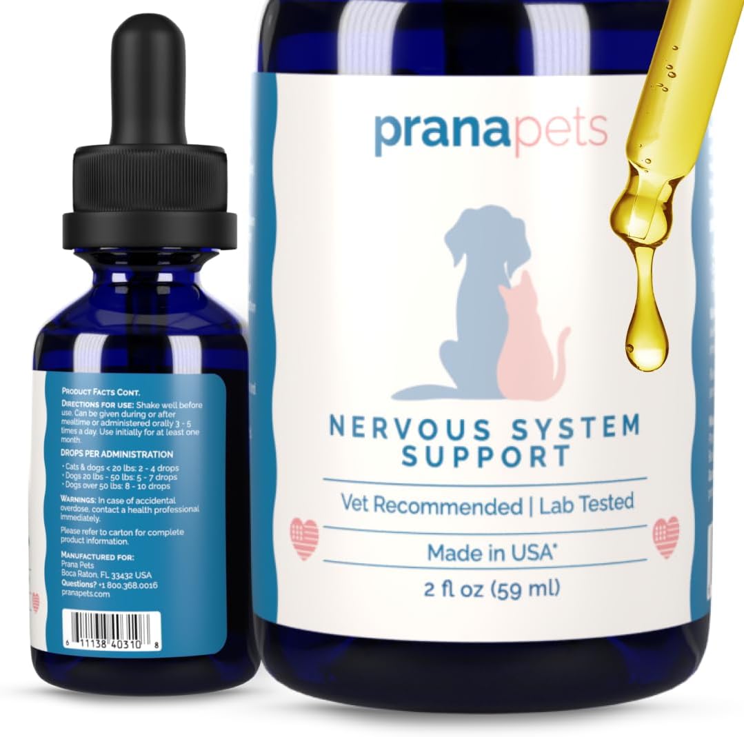PranaPets Nervous System Support for Dogs and Cats – Herbal Formula, 2 Pack - görsel 7