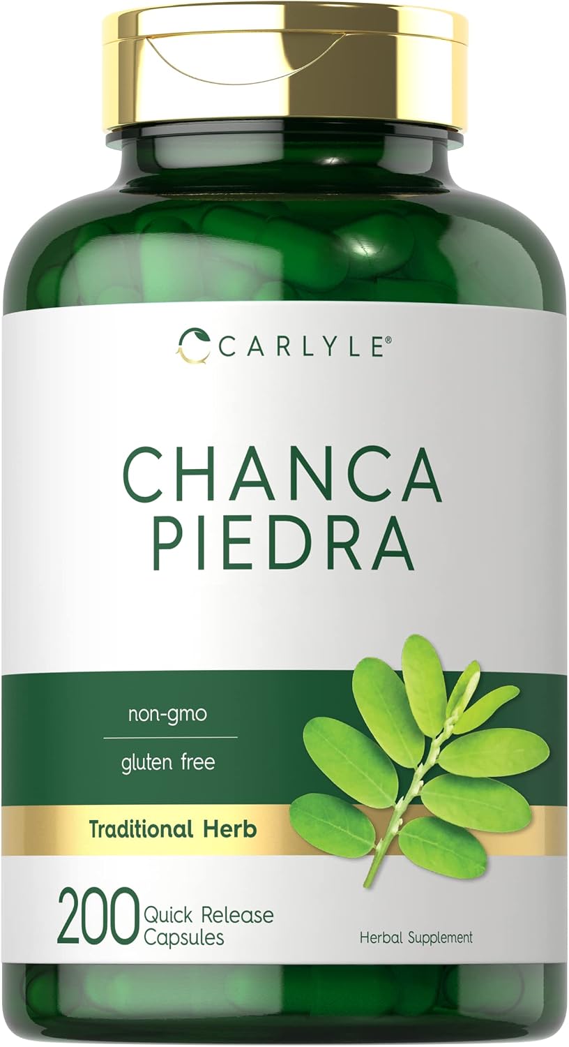 Carlyle Chanca Piedra Capsules | 500mg | 200 Capsules | Traditional Herb | Non-GM and Gluten-Free Supplement - görsel 1