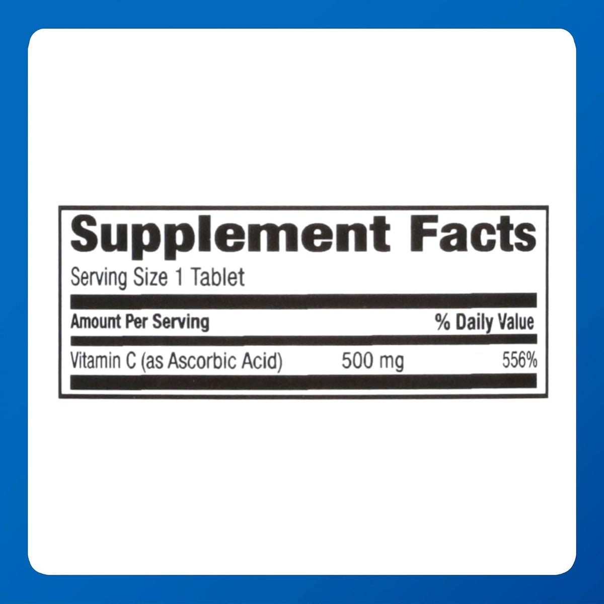 MAJOR Vitamin C-500 mg Ascorbic Acid – Vitamin C Tablets – Food Supplement – 100 Tablets (1 Pack) - görsel 6