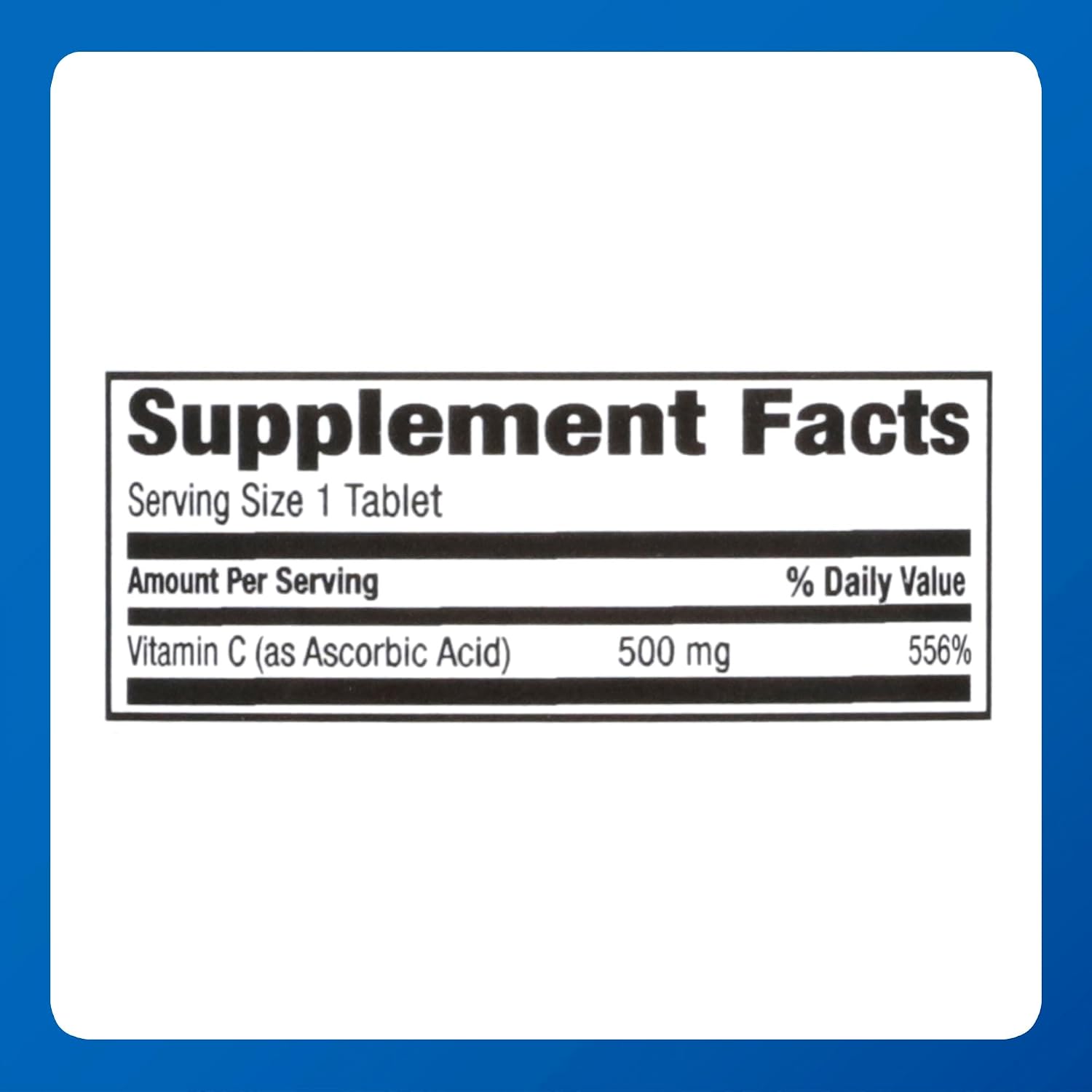 MAJOR Vitamin C-500 mg Ascorbic Acid – Vitamin C Tablets – Food Supplement – 100 Tablets (1 Pack) - görsel 6