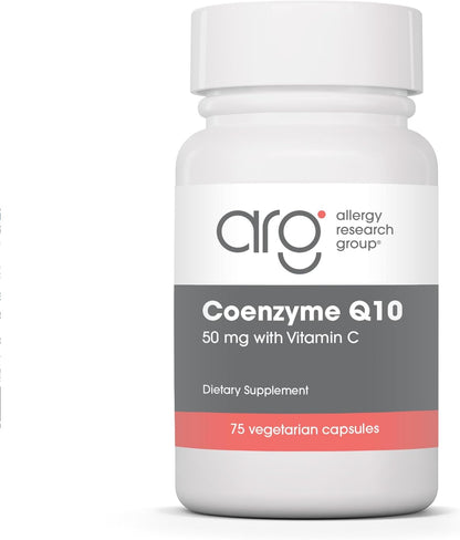 Allergy Research Group Coenzyme Q10 with Vitamin C – 50mg, 75 Vegetarian Capsules