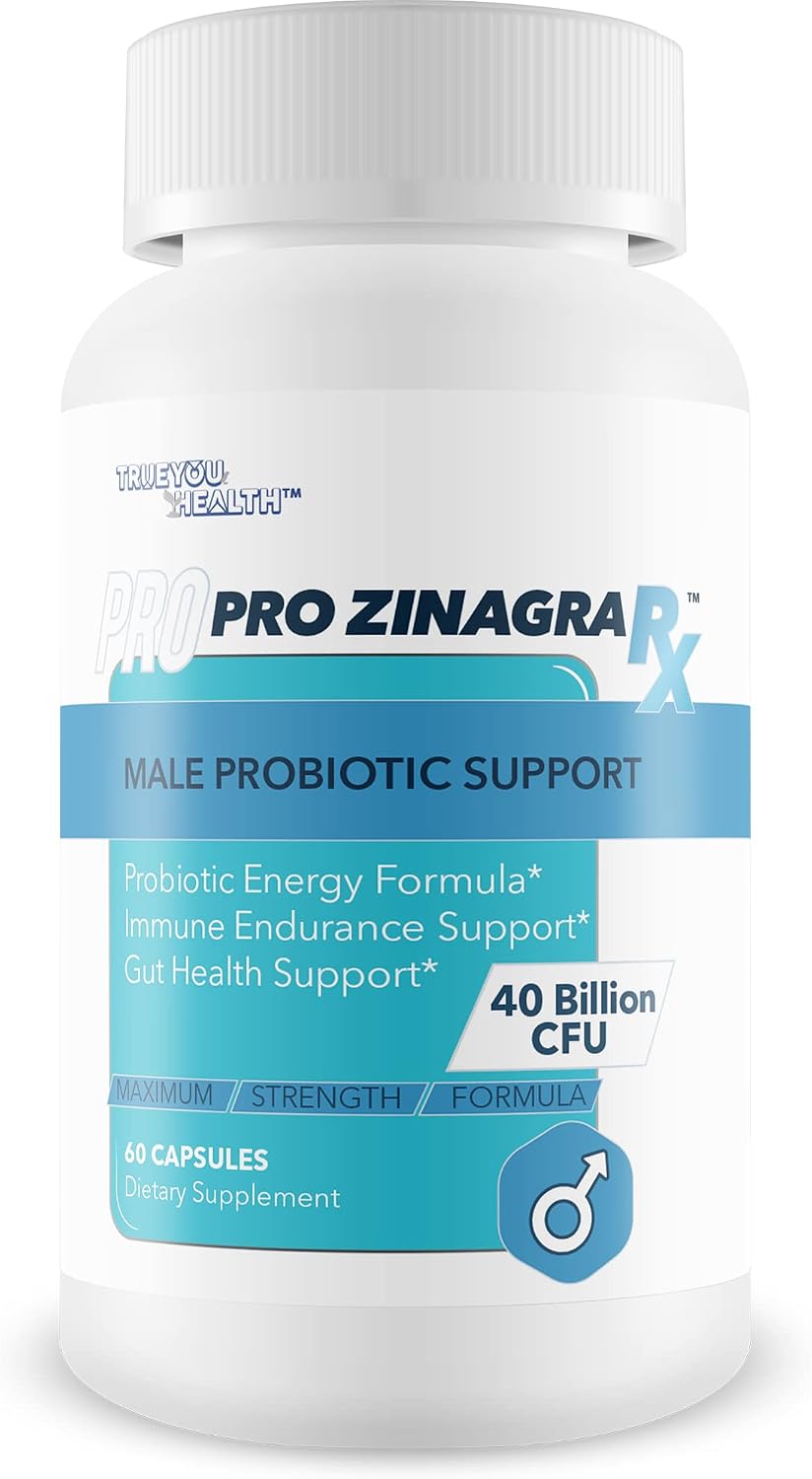 Pro Zinagra RX Male Probiotic Support - 40 Billion CFU with Vitamin D & Zinc - görsel 1