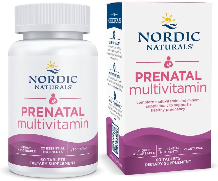Nordic Naturals Prenatal Multivitamin for Women – 60 Tablets (30 Servings) - görsel 1